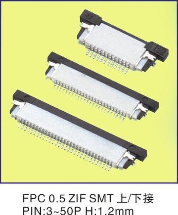 FPC 0.5 ZIF SMT上/下接