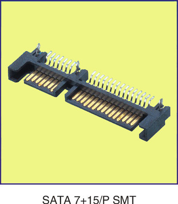 SATA 7+15P SMT