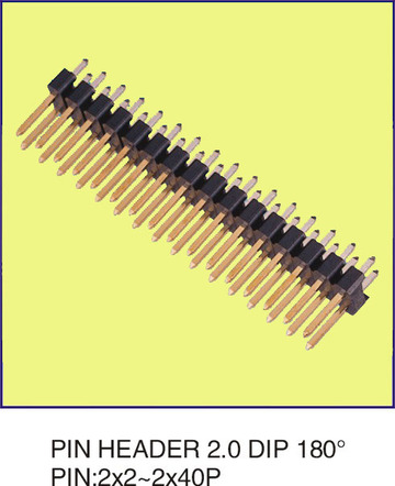 PIN HEADER 2.0 DIP 180度