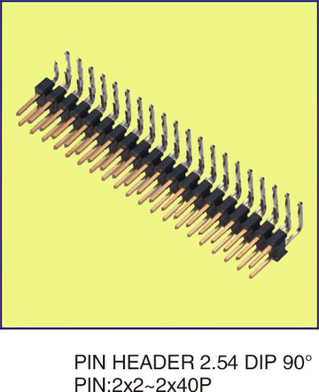 PIN HEADER 2.54 DIP 90度