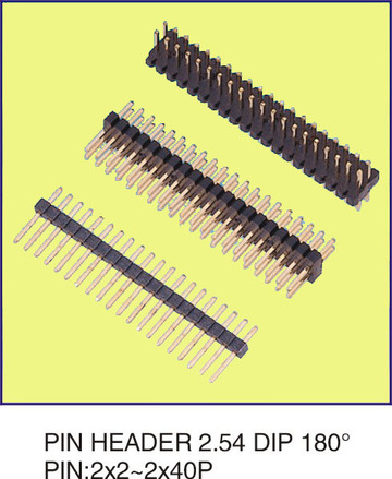 PIN HEADER 2.54 DIP 180度