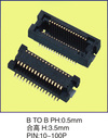 B TO B PH:0.5mm 合高H:3.5mm