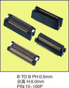 B TO B PH:0.5mm 合高H:6.0mm
