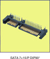SATA 7+15P DIP 90度