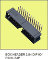 BOX HEADER 2.54 DIP 90度